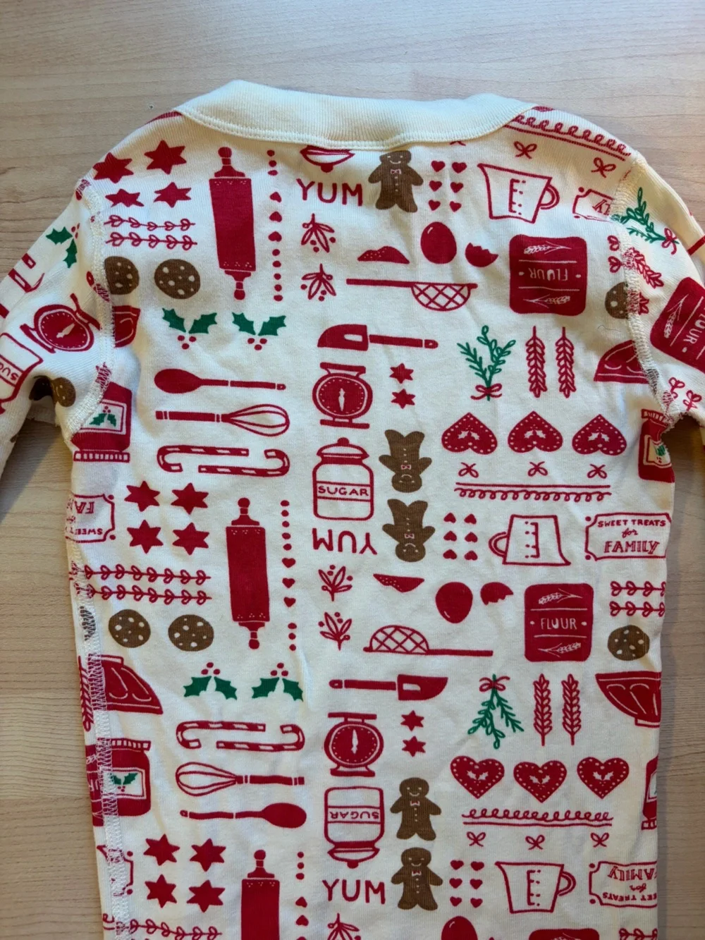 Hanna Andersson Organic Cotton Holiday Baking Theme Pajama Top